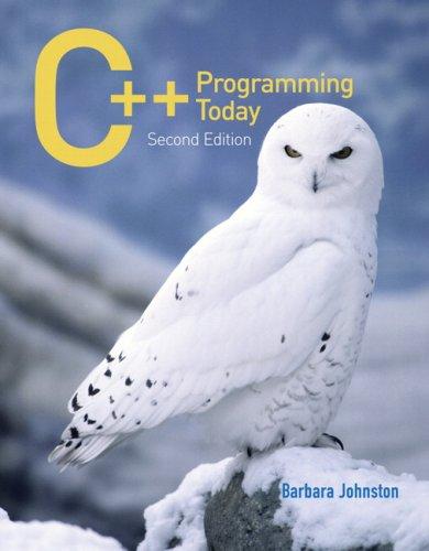 Cover for C++ Programming Today (2nd Edition)