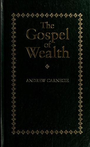 Cover for The gospel of wealth