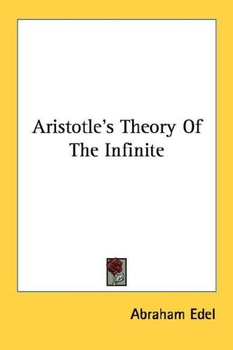 Cover for Aristotle's Theory Of The Infinite
