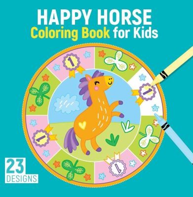Cover for Horse Mandalas Coloring Book for Kids