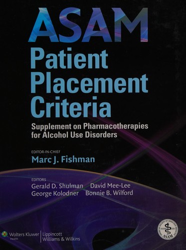 Cover for ASAM patient placement criteria