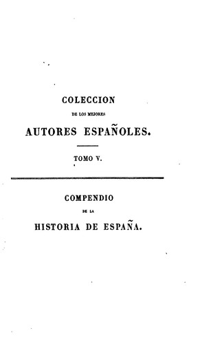Cover for Compendio de la historia de España