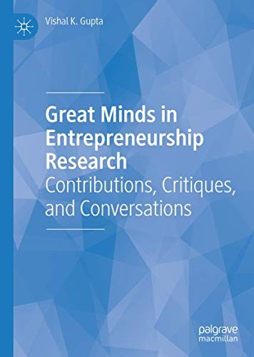 Cover for Great Minds in Entrepreneurship Research