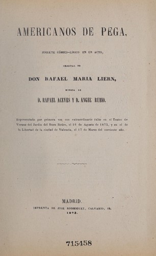 Cover for Americanos de pega