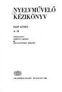 Cover for Nyelvművelő kézikönyv