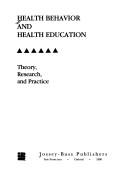 Cover for Health Behavior and Health Education