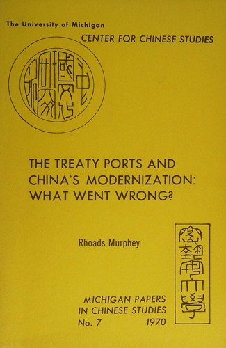 Cover for The treaty ports and China's modernization
