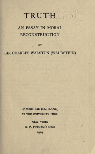 Cover for Truth