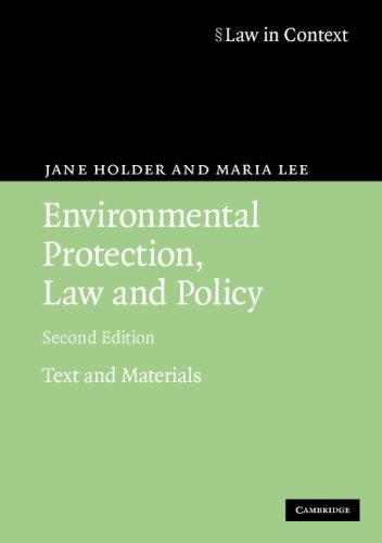 Cover for Environmental Protection, Law and Policy