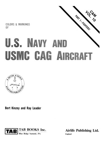 Cover for Colors and Markings of the U.S. Navy Cag Aircraft, Part 2