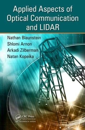Cover for Applied aspects of optical communication and LIDAR