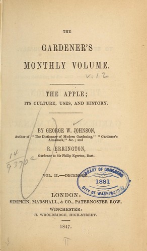 Cover for The apple