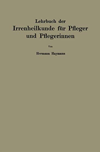 Cover for Lehrbuch der Irrenheilkunde fÃ¼r Pfleger und Pflegerinnen