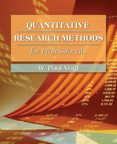 Cover for Quantitative research methods for professionals