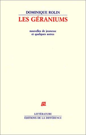 Cover for Les géraniums