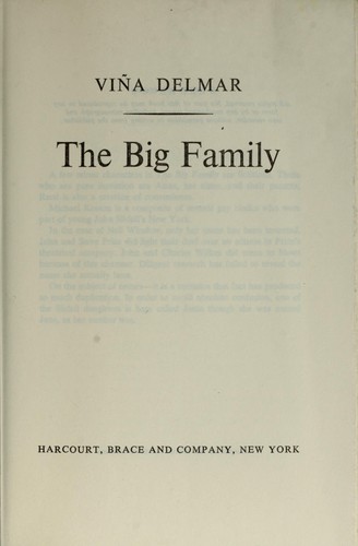 Cover for The big family.