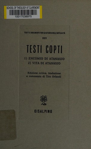 Cover for Testi copti
