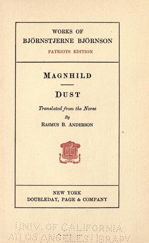 Cover for Magnhild ; Dust