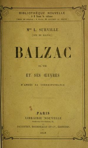 Cover for Balzac