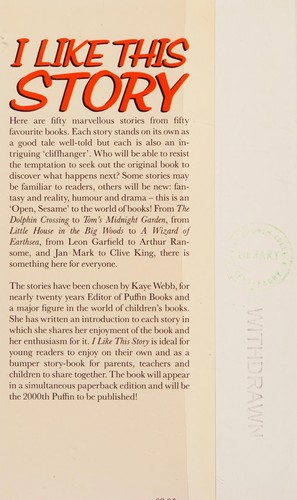 Cover for I Like This Story