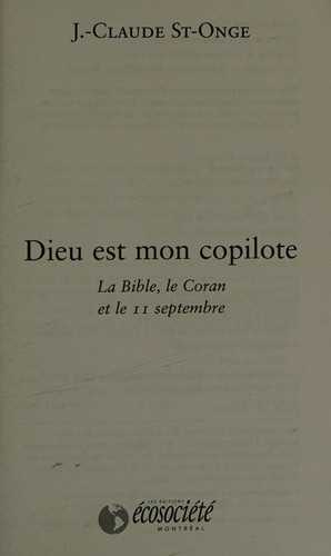Cover for Dieu est mon copilote
