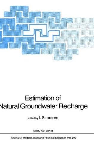Cover for Estimation of natural groundwater recharge