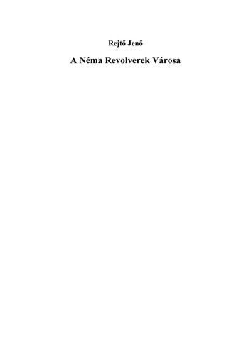 Cover for A ne ma revolverek va rosa