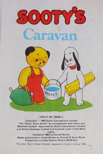 Cover for Sooty's caravan