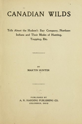 Cover for Canadian wilds