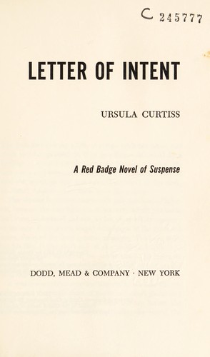 Cover for Letter of intent