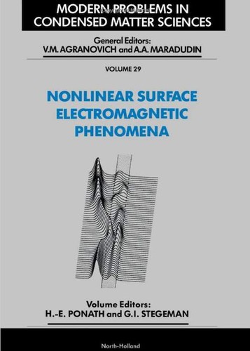 Cover for Nonlinear surface electromagnetic phenomena