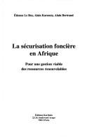 Cover for La sécurisation foncière en Afrique