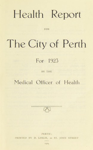 Cover for [Report 1923]