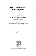 Cover for The Profession of a civil engineer
