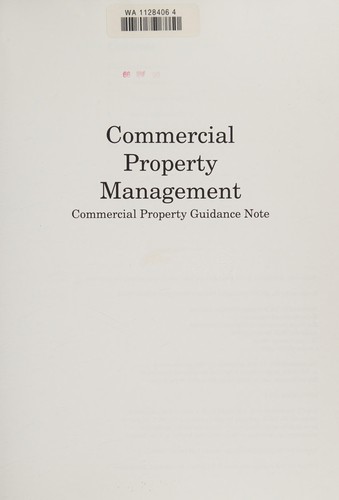 Cover for Commercial Property Management