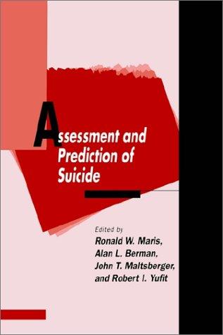 Cover for Assessment and Prediction of Suicide