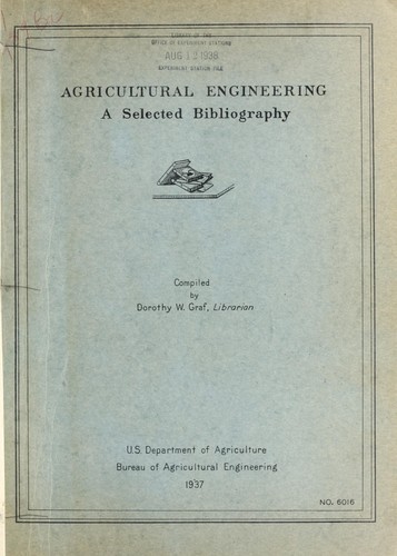 Cover for Agricultural engineering
