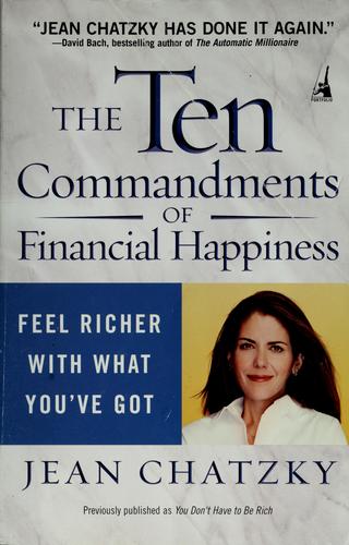Cover for The ten commandments of financial happiness