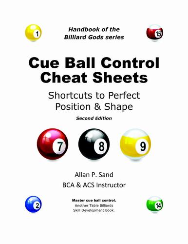 Cover for Cue Ball Control Cheat Sheets - Shortcuts to perfect position and shape