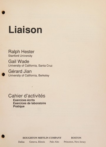 Cover for Liasons