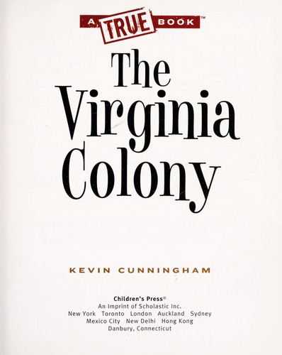 Cover for The Virginia Colony