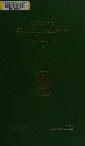 Cover for Diodori Tarsensis Commentarii in Psalmos