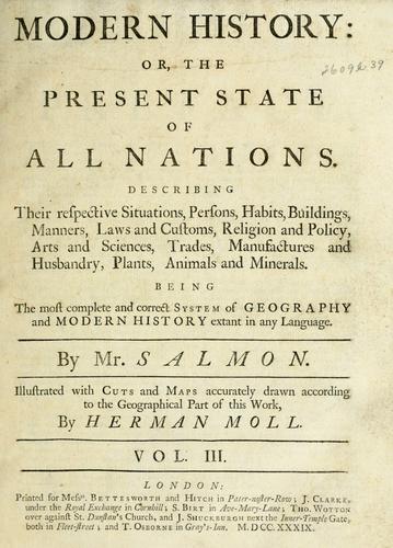 Cover for Modern history