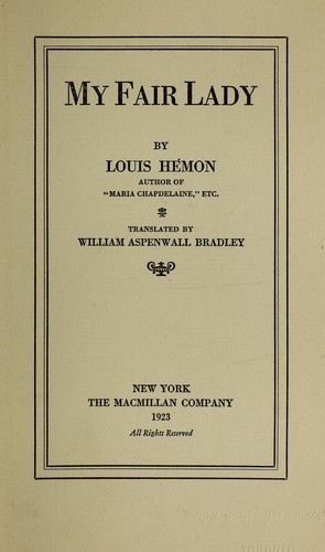 Cover for My fair lady