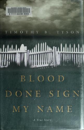 Cover for Blood done sign my name