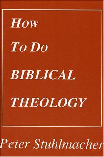 Cover for How to do biblical theology