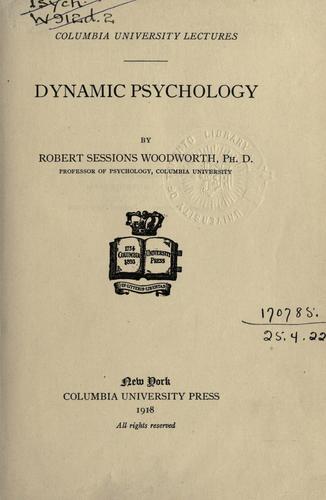 Cover for Dynamic psychology