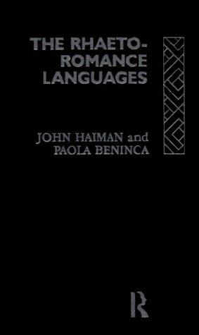 Cover for The Rhaeto-Romance languages