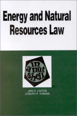 Cover for Energy and natural resources law in a nutshell