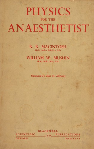 Cover for Physics for the anaesthetist